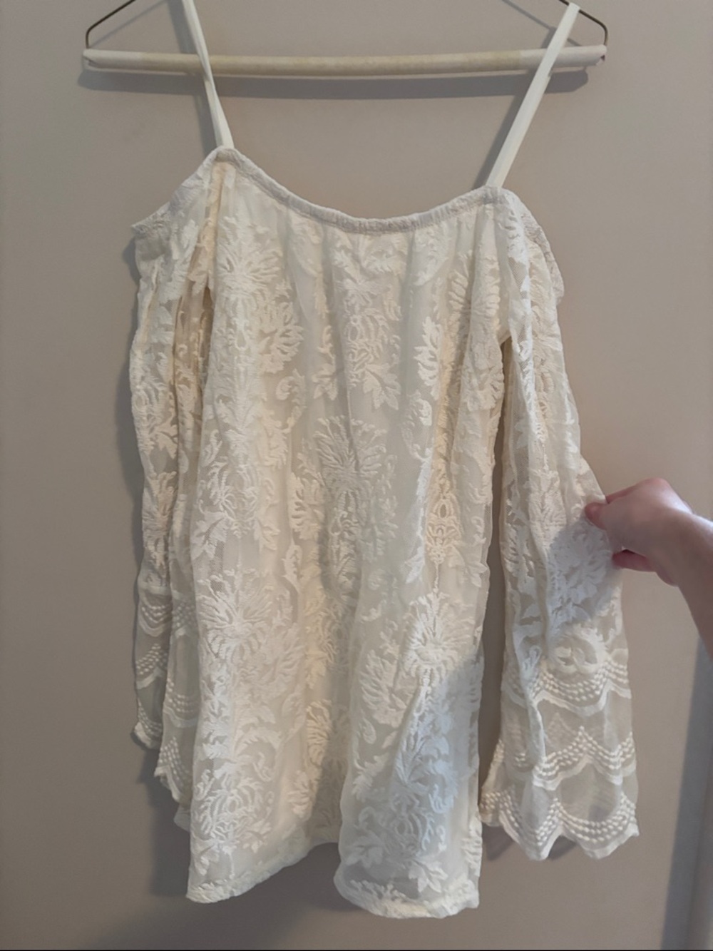 La Hearts Cream Lace dress